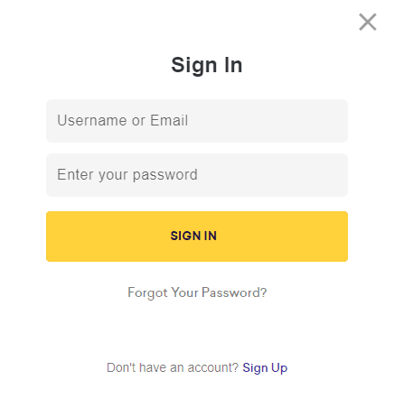 SpinBit Login Window